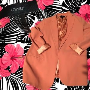 FOREVER 21 // CORAL SILK BLAZER